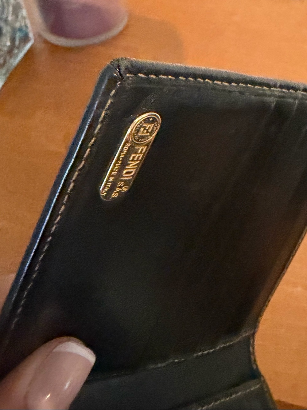 Fendi Vintage Bifold Wallet Brown Zucca Canvas & Leather – Made in Italy - Picture 6 of 9